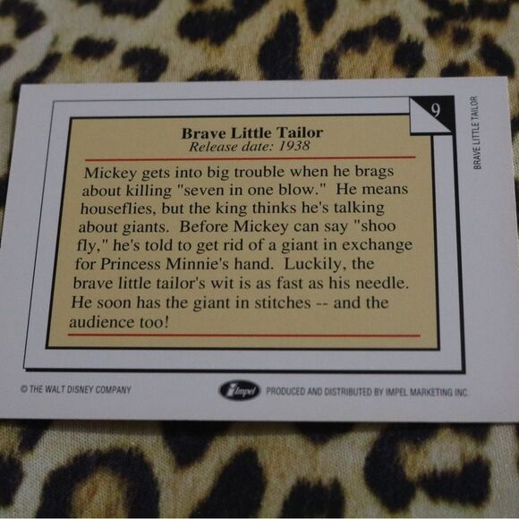 Brave Little Tailor C9 Disney Card - Picture 2 of 2